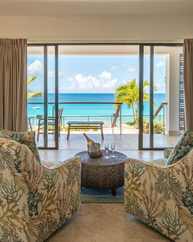 Space to spread out, views to draw you in. Our Deluxe Ocean View Rooms are island living. 🏝️

Located on the second floor above Straw Hat Restaurant, these rooms offer sweeping views of Meads Bay and spacious interiors. Each guestroom features a king-sized bed, an ocean-facing sitting area with floor-to-ceiling glass doors, two dedicated outdoor sitting spaces, a flat-screen TV, mini-fridge, and coffee bar.

Book this room type for your next stay at #frangipaniaxa. Visit the link in our bio to learn more!