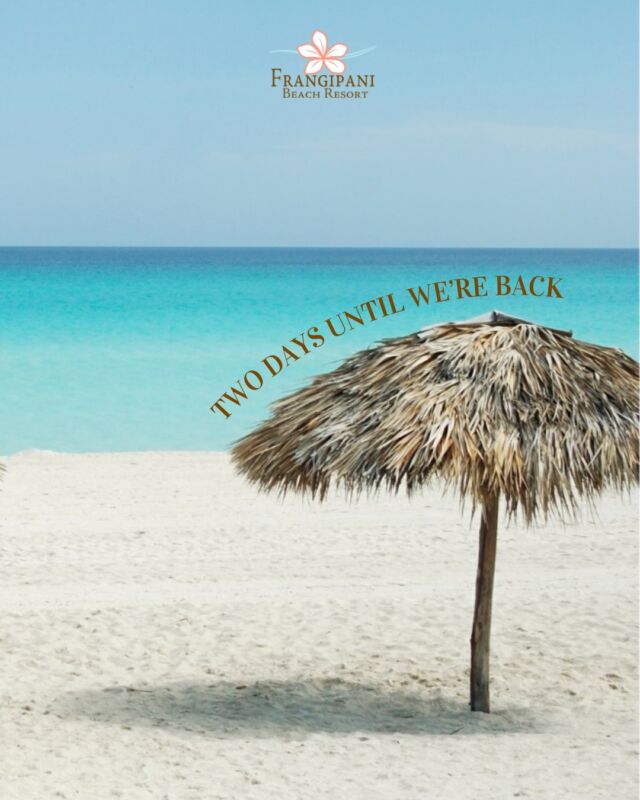 Only two more days until a rum punch is back in your hand under the palapas! We can't wait to welcome our guests back to Frangipani Beach Resort on Saturday. 🍹

What's the first thing you're doing at #frangipaniaxa when we reopen?